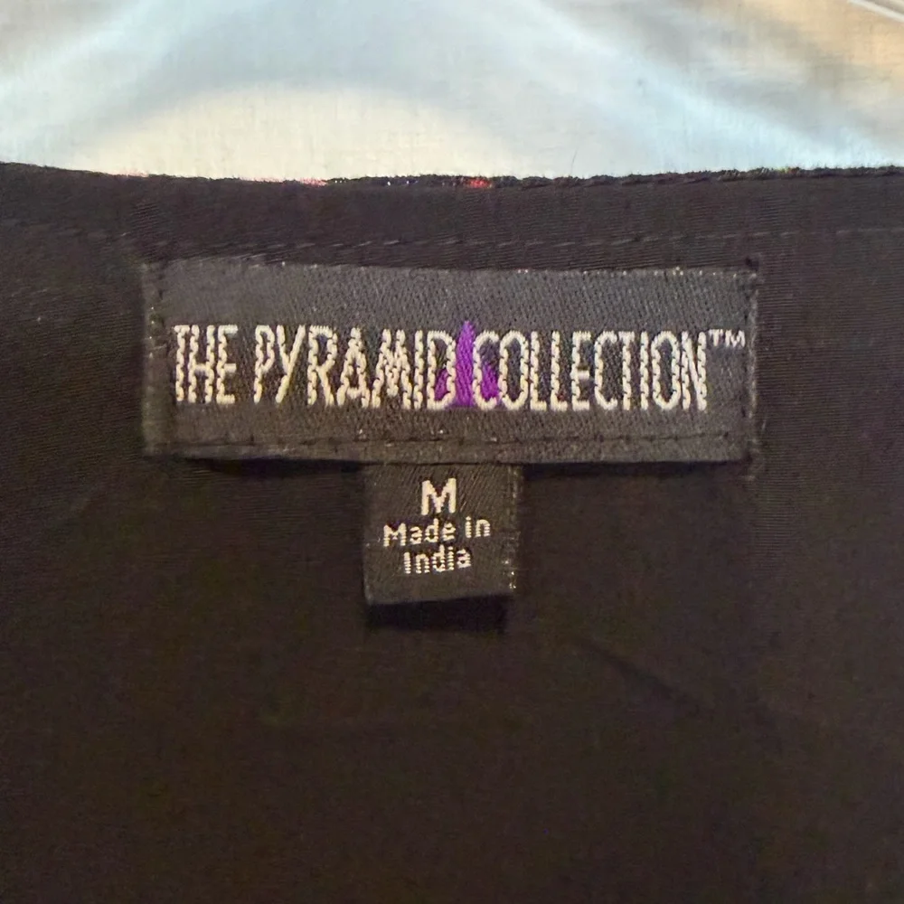 The Pyramid Collection Embroidered Floral Maxi Dress Bohemian Prairie Sz M